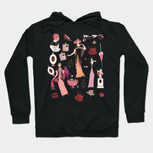 Vintage Fashion Style Classy Illustration Hoodie